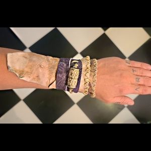 Leather Wraparound Bracelet